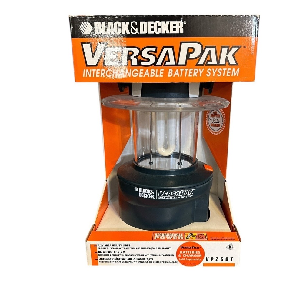 RARE Black and Decker VersaPak interchangeable battery system Utility Light- New
